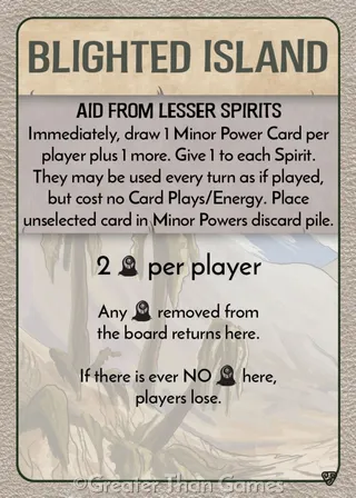 Card art for Aid from Lesser Spirits