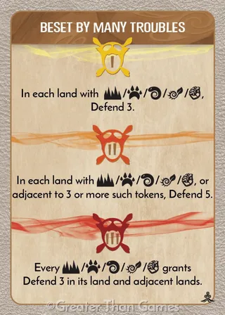 Card art for Beset by Many Troubles