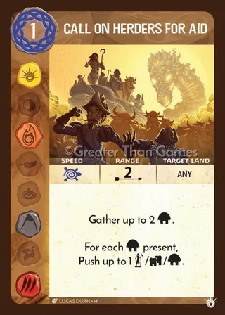 Card art for Call on Herders for Aid