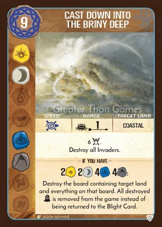 Card art for Cast Down Into the Briny Deep