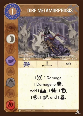 Card art for Dire Metamorphosis