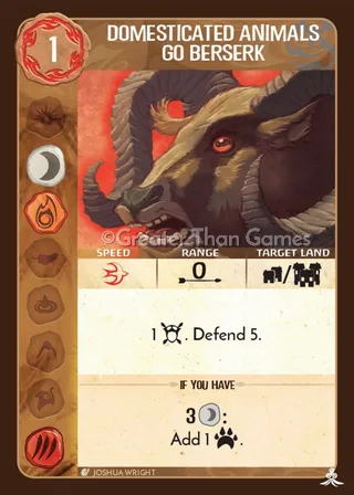 Card art for Domesticated Animals Go Berserk