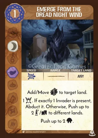 Card art for Emerge from the Dread Night Wind