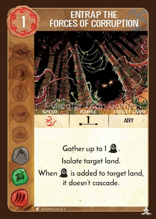 Card art for Entrap the Forces of Corruption