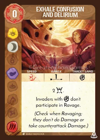 Card art for Exhale Confusion and Delirium