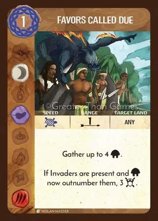 Card art for Favors Called Due