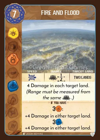 Card art for Fire and Flood