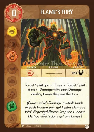 Card art for Flame's Fury