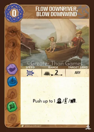 Card art for Flow Downriver, Blow Downwind