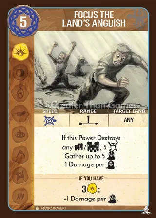 Card art for Focus the Land's Anguish