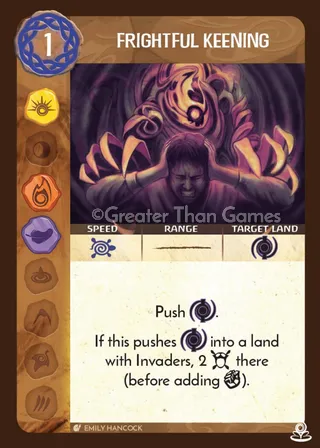 Card art for Frightful Keening