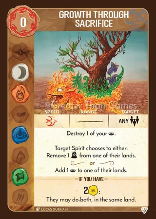 Card art for Growth Through Sacrifice