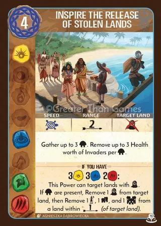 Card art for Inspire the Release of Stolen Lands