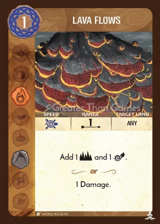 Card art for Lava Flows
