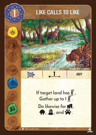 Card art for Like Calls to Like