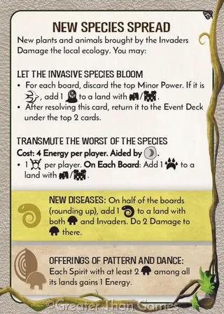Card art for New Species Spread
