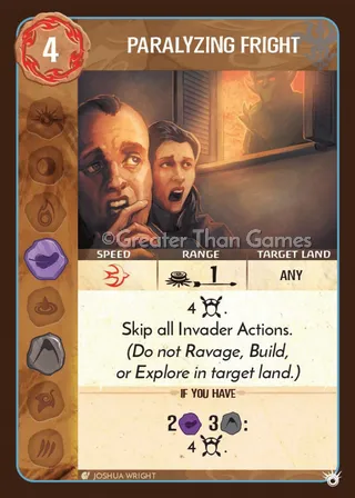 Card art for Paralyzing Fright