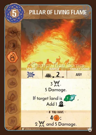 Card art for Pillar of Living Flame