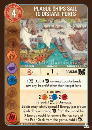 Card art for Plague Ships Sail to Distant Ports