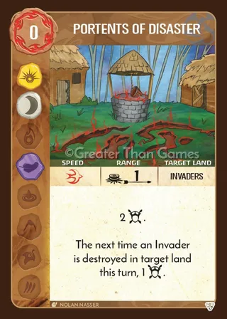 Card art for Portents of Disaster