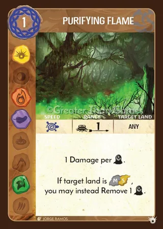 Card art for Purifying Flame