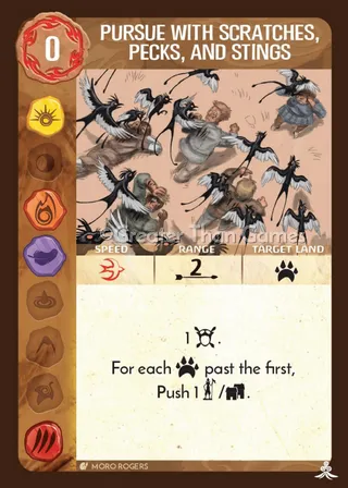 Pursue with Scratches, Pecks, and Stings