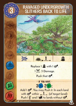 Card art for Ravaged Undergrowth Slithers Back to Life