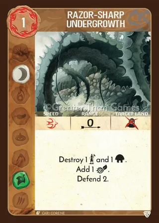 Card art for Razor-Sharp Undergrowth