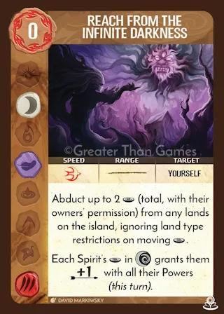 Card art for Reach from the Infinite Darkness