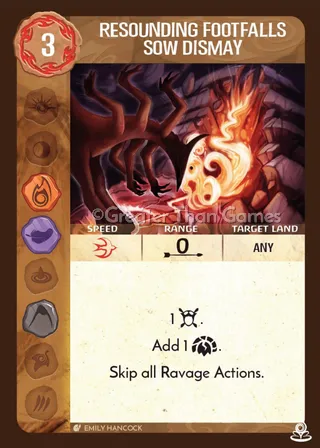 Resounding Footfalls Sow Dismay