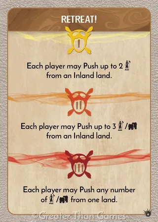 Card art for Retreat!