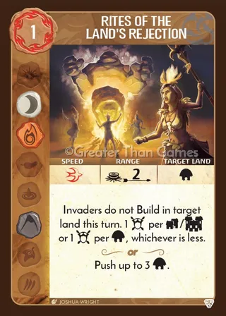 Card art for Rites of the Land's Rejection