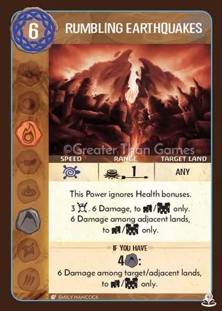 Card art for Rumbling Earthquakes