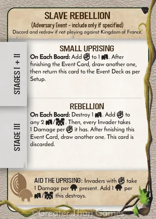 Card art for Slave Rebellion
