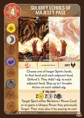 Card art for Solidify Echoes of Majesty Past