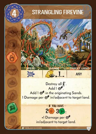 Card art for Strangling Firevine