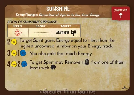 Card art for Sunshine