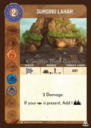 Card art for Surging Lahar