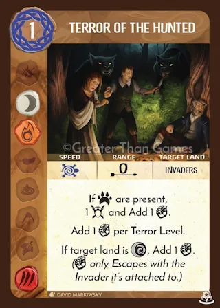 Card art for Terror of the Hunted