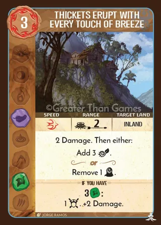 Card art for Thickets Erupt with Every Touch of Breeze