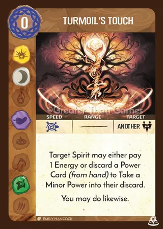 Card art for Turmoil's Touch