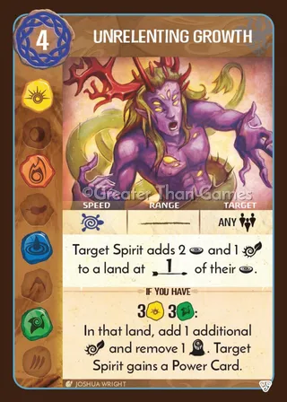 Card art for Unrelenting Growth