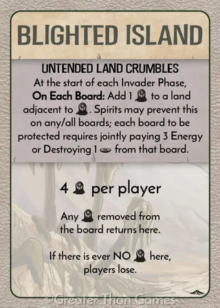 Card art for Untended Land Crumbles
