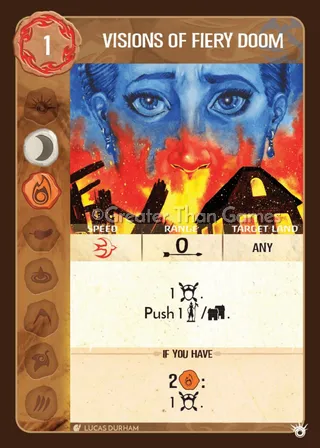 Card art for Visions of Fiery Doom