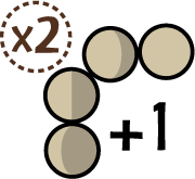 Gain 1 Time or +2 Card Plays (x2)