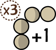 Gain 1 Time or +2 Energy (x3)