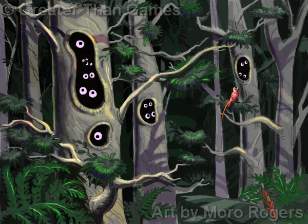 Eyes Watch from the Trees spirit panel