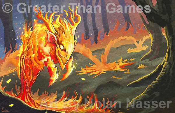 Heart of the Wildfire spirit panel