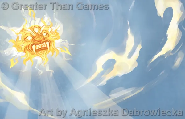 Relentless Gaze of the Sun spirit panel