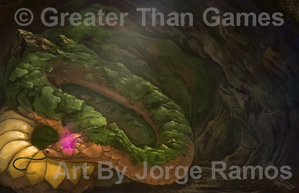 Serpent Slumbering Beneath the Island spirit panel